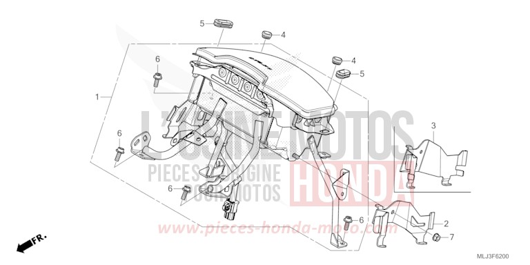 AIRBAG MODULE for Gold Wing GRAPHITE BLACK (NHB01) from 2023